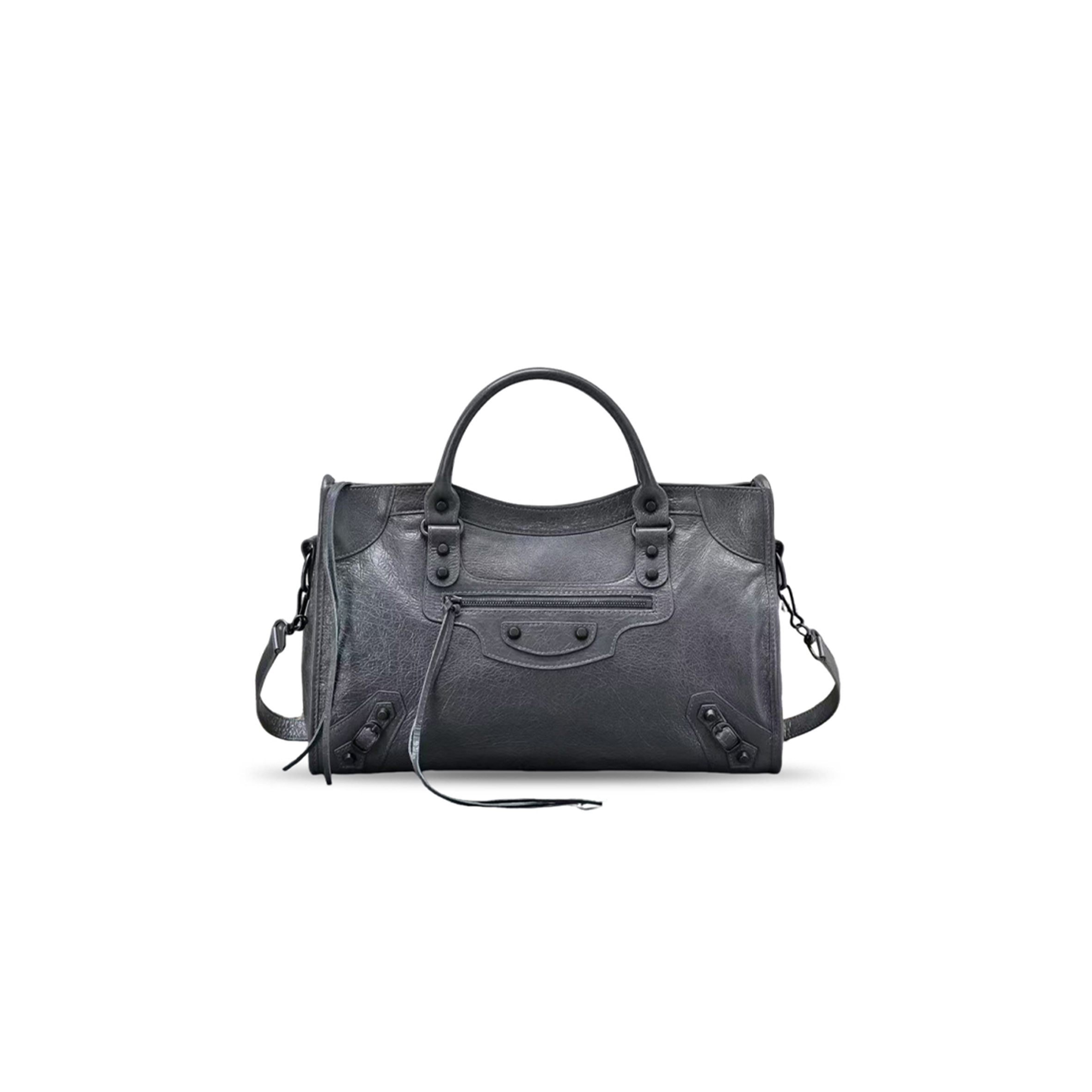 BALENCIAGA LE CITY MEDIUM BAG IN VOLCANIC ROCK (38*24*13cm) 